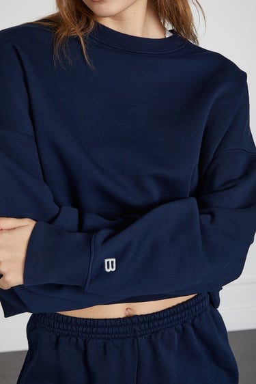  Yıkamalı Basıc Sweat