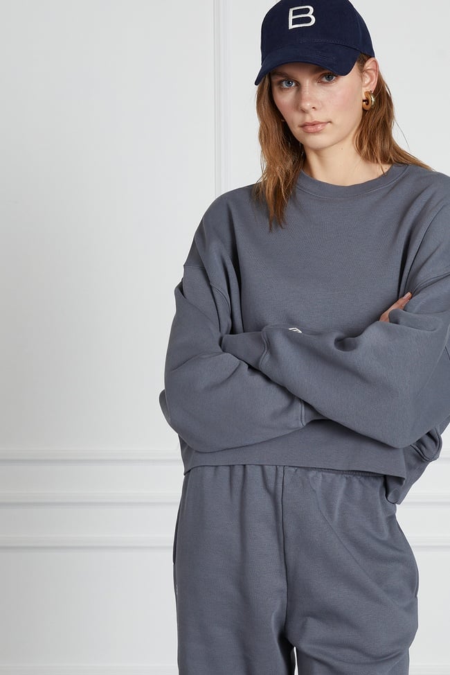  Yıkamalı Basıc Sweat