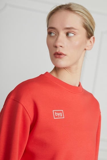  Basic Crop Sweatshirt