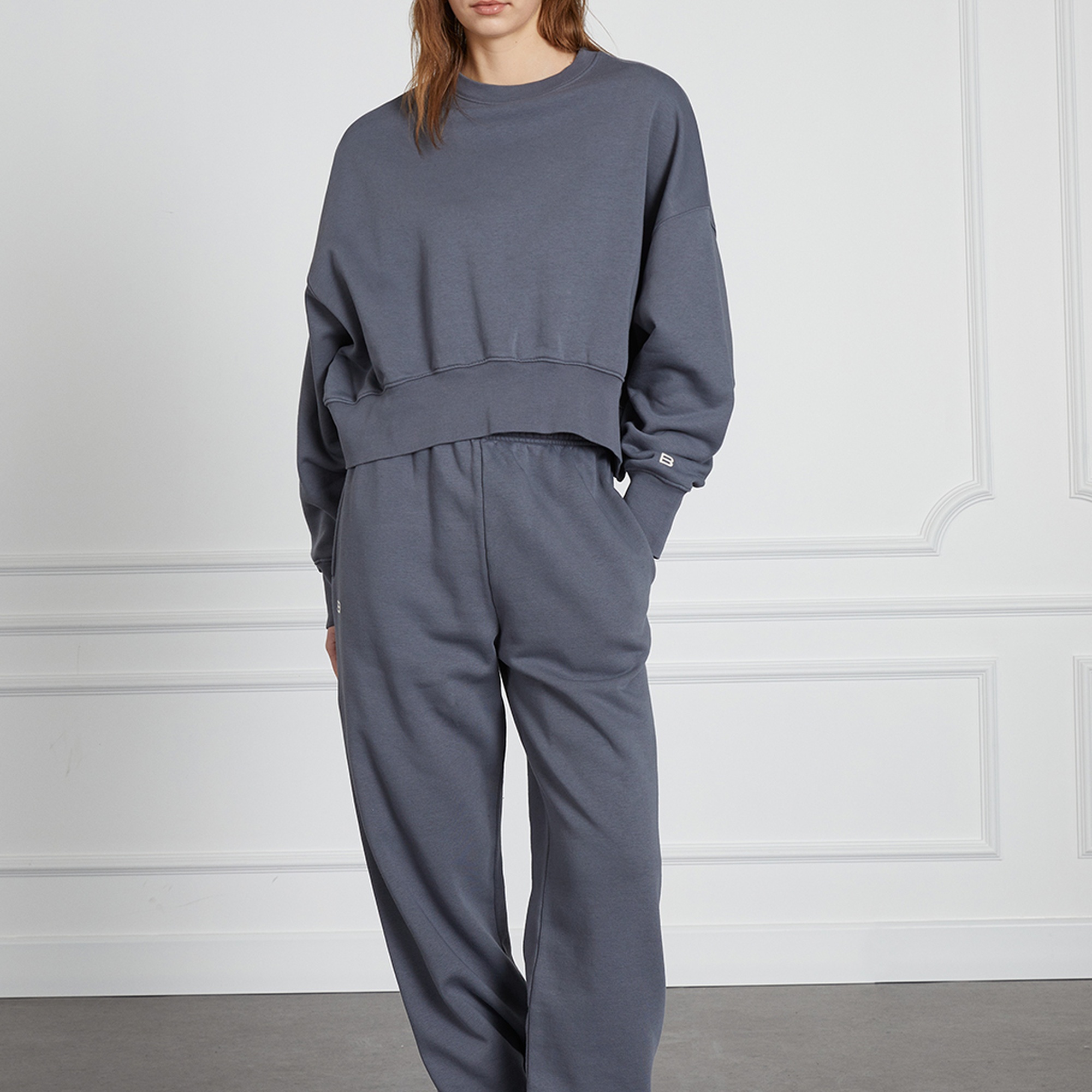 Yıkamalı Basıc Sweat