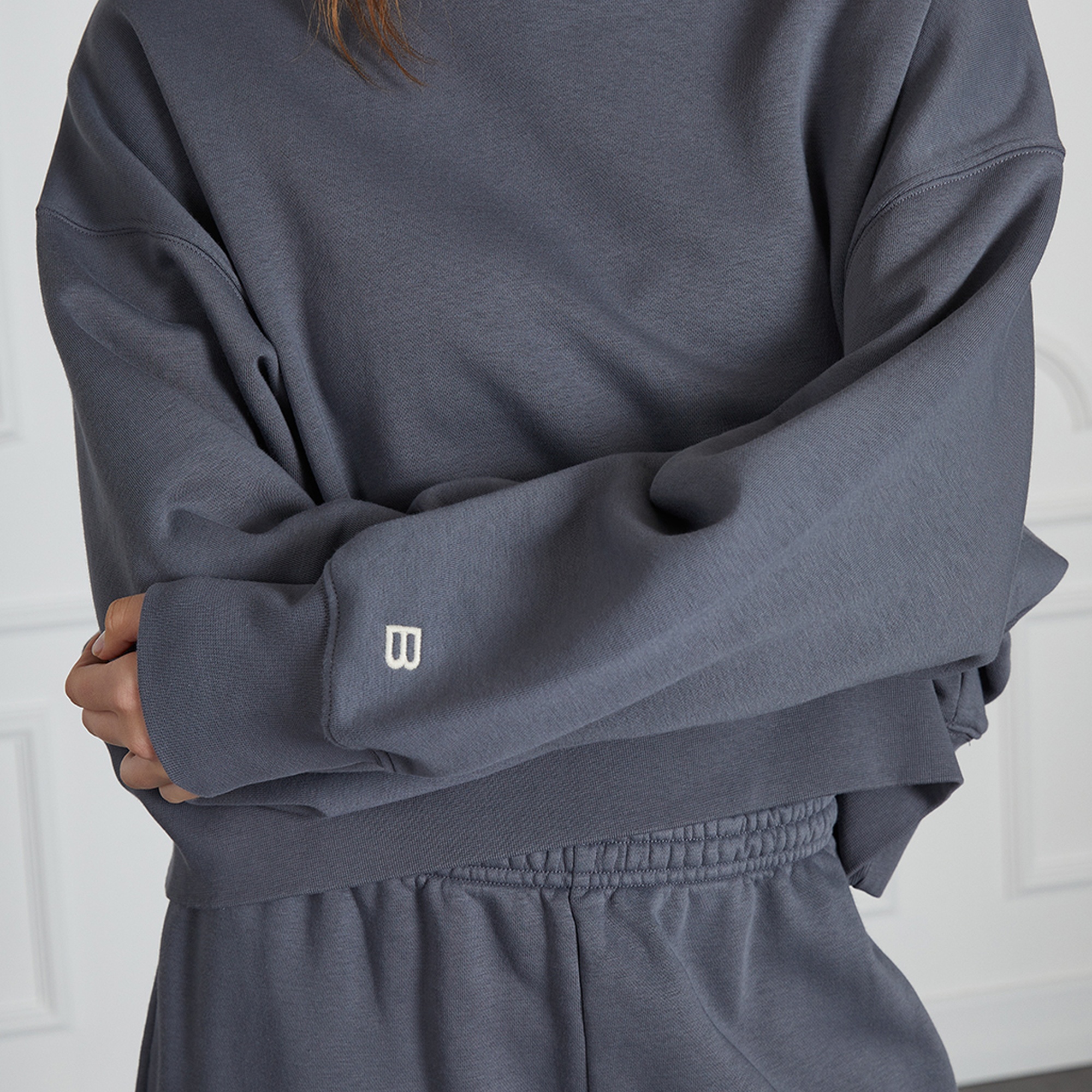 Yıkamalı Basıc Sweat