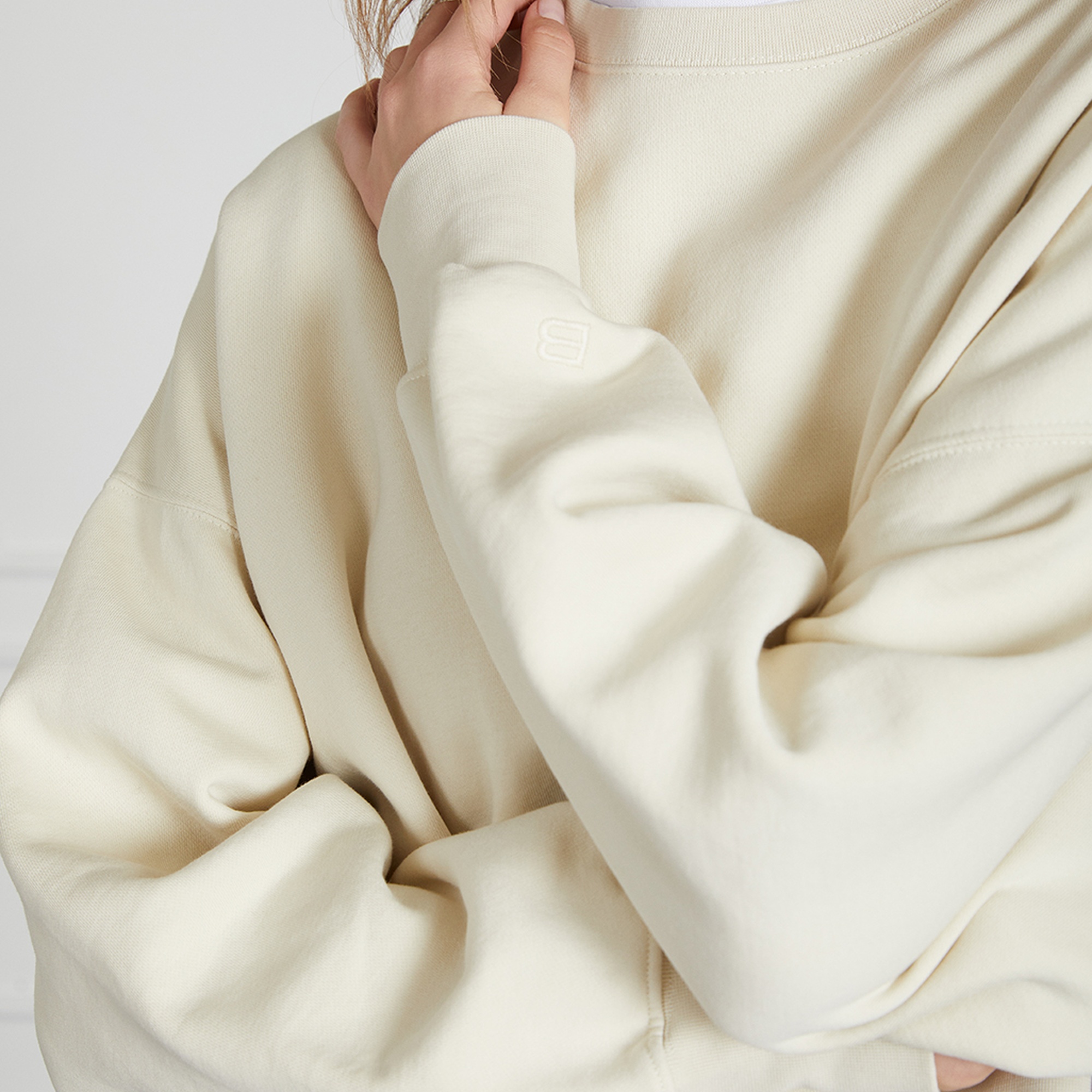 Yıkamalı Basıc Sweat