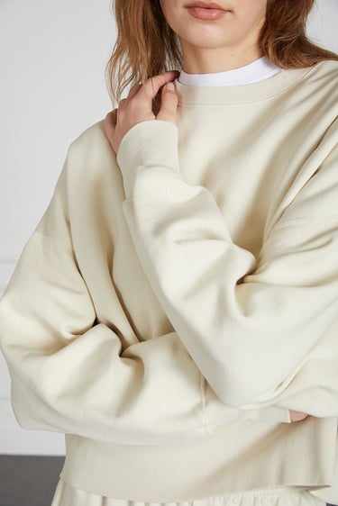  Yıkamalı Basıc Sweat