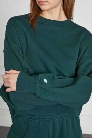  Yıkamalı Basıc Sweat