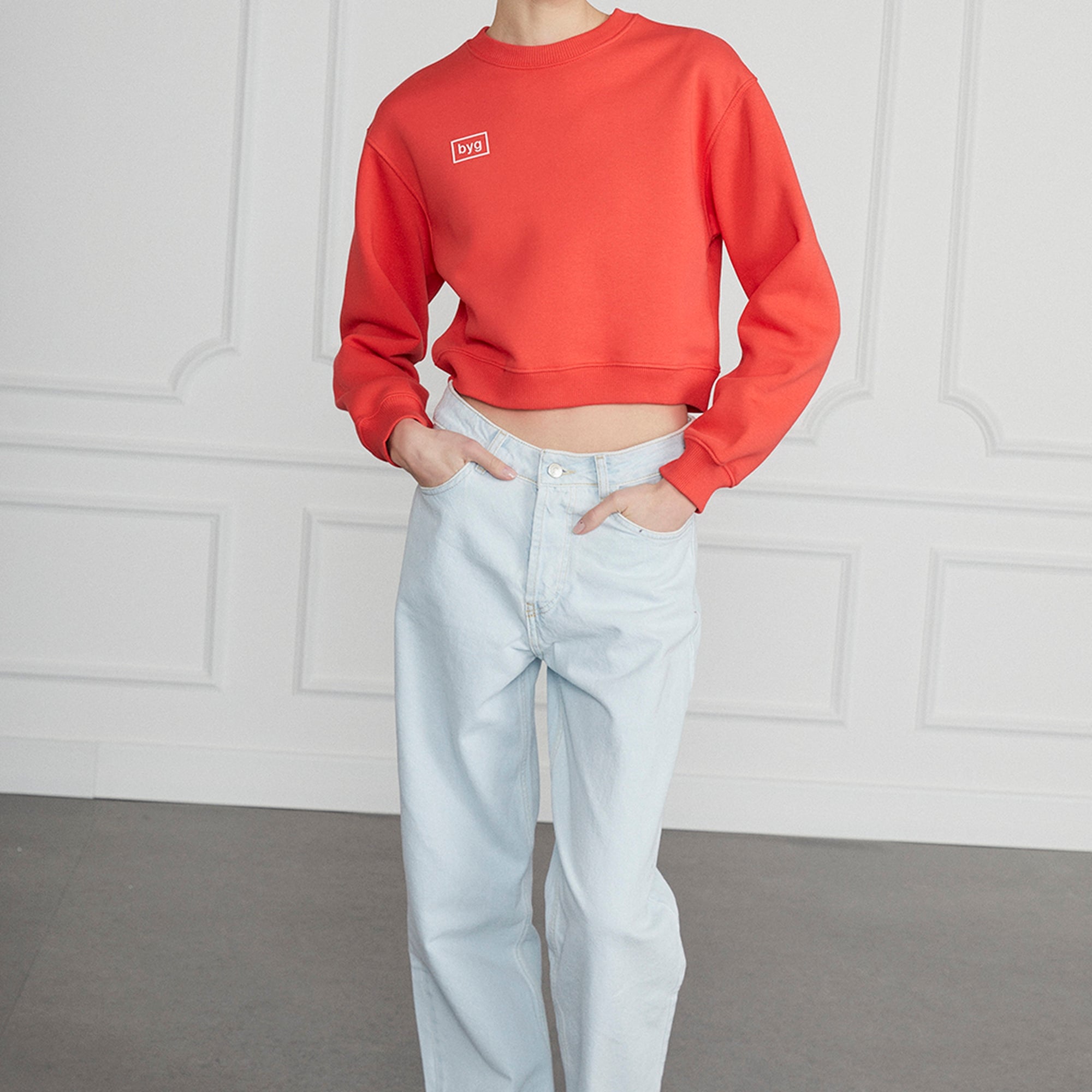 Basic Crop Sweatshirt