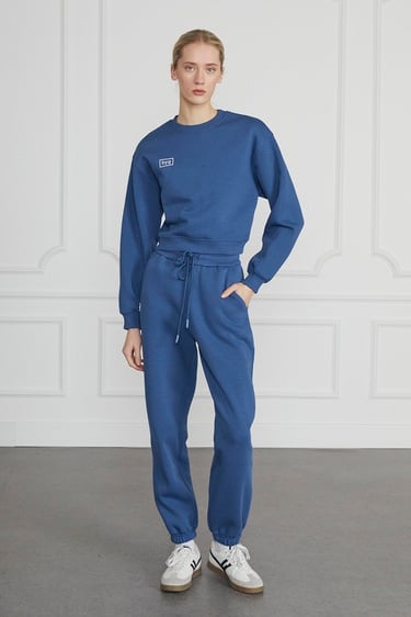  Basic Crop Sweatshirt