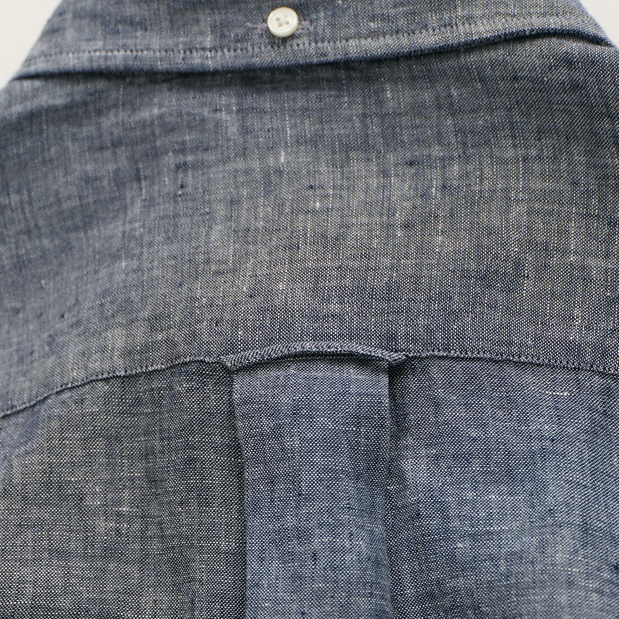 GANT Erkek Lacivert Regular Fit Keten Gömlek