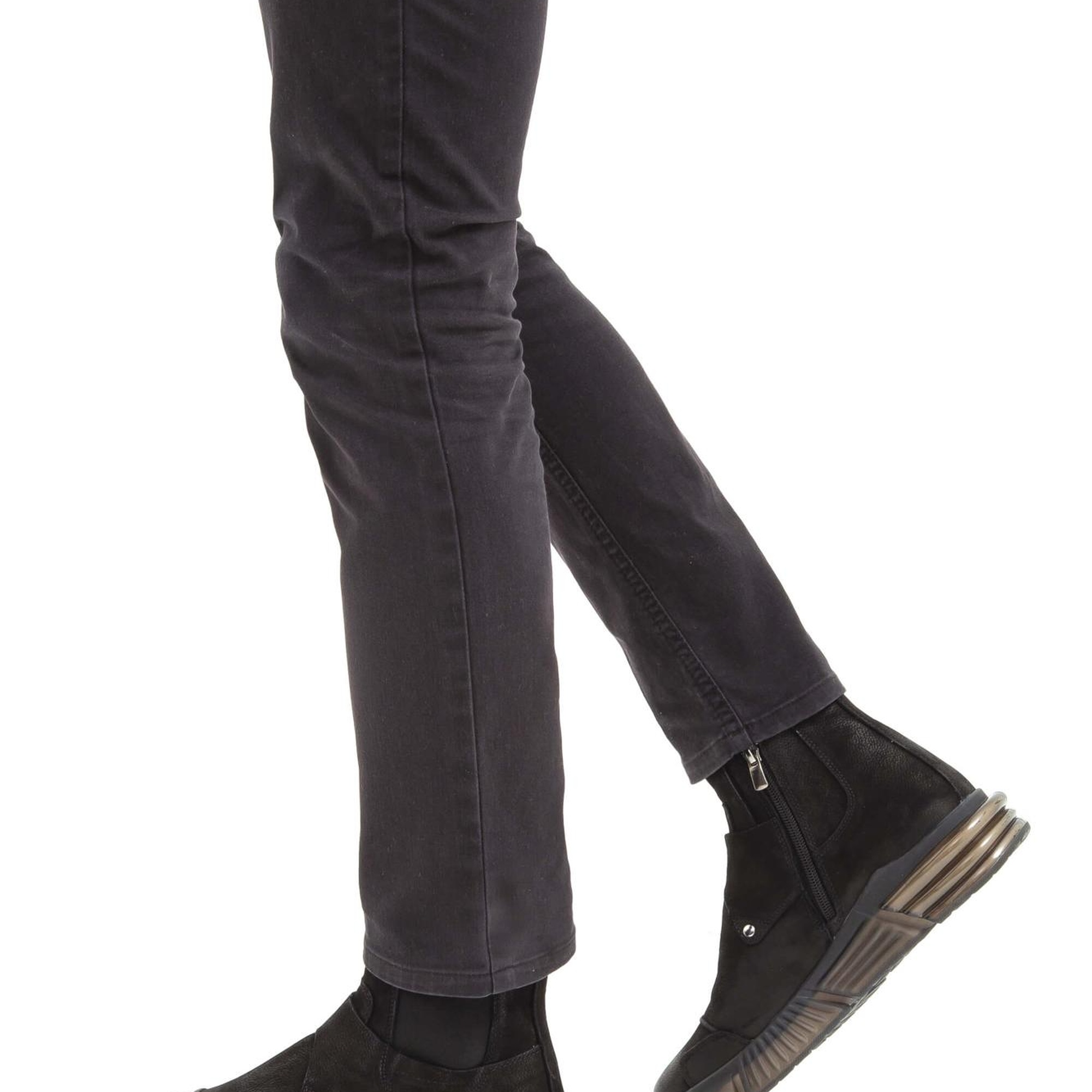 Valmenti Erkek Siyah Hakiki Deri Casual Bot