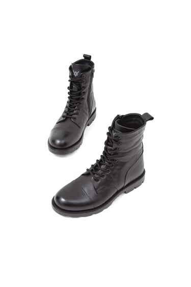  Valmenti Dabih Erkek Siyah Hakiki Deri Casual Bot