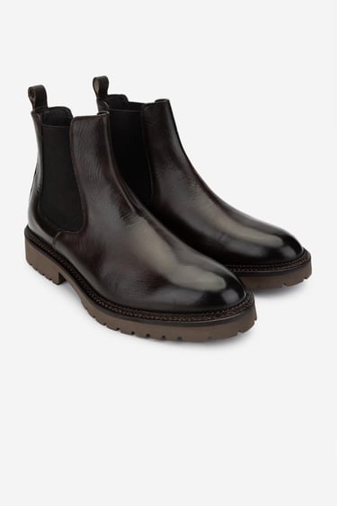  Valmenti Erkek Hakiki Deri Casual Bot