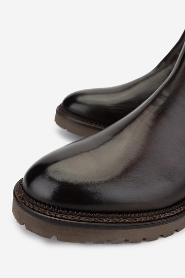  Valmenti Erkek Hakiki Deri Casual Bot