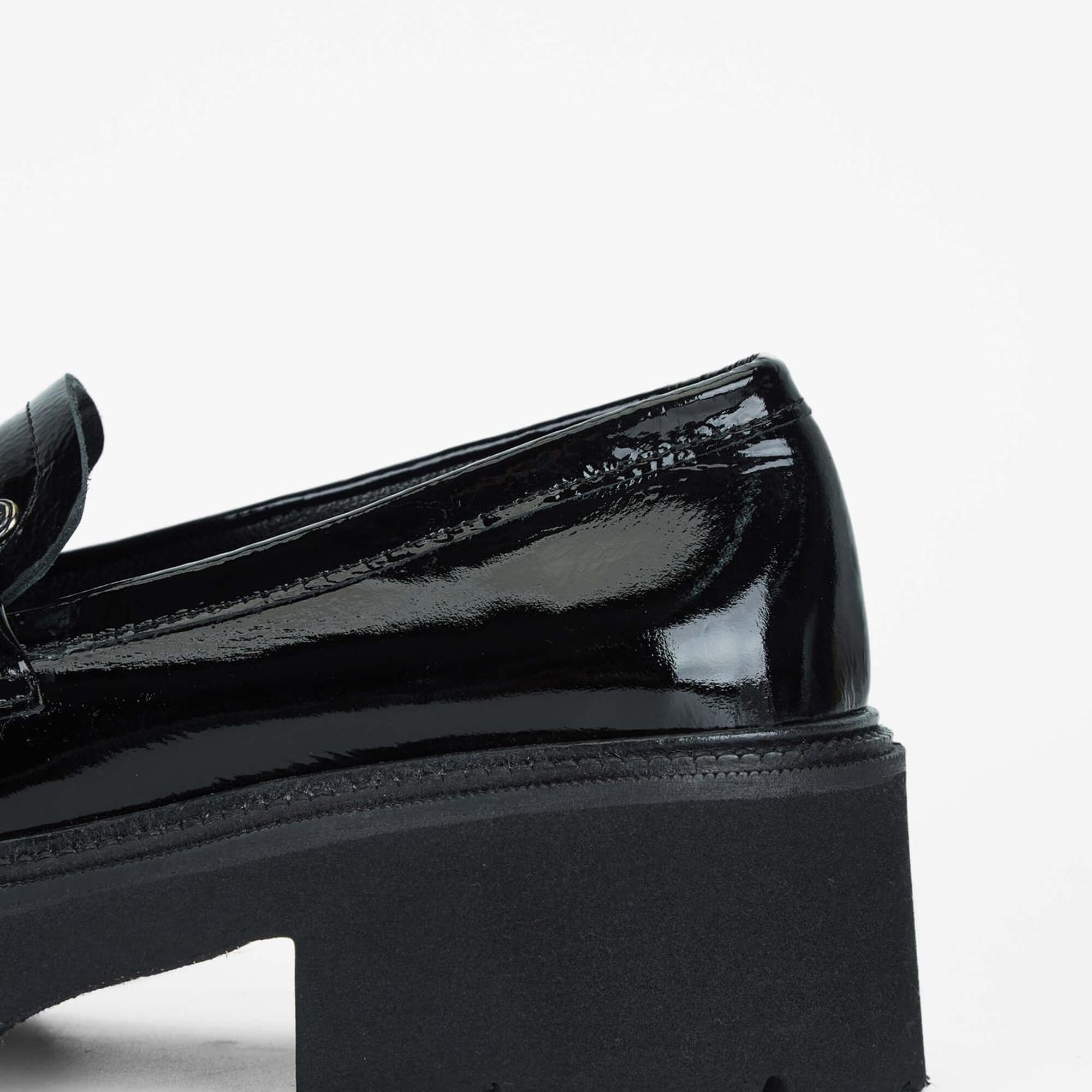 Tamer Tanca Kadın Hakiki Deri Siyah Loafer Ayakkabı