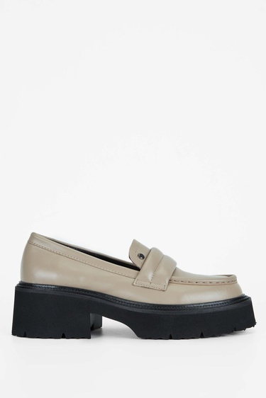  Tamer Tanca Kadın Hakiki Deri Vizon Loafer Ayakkabı