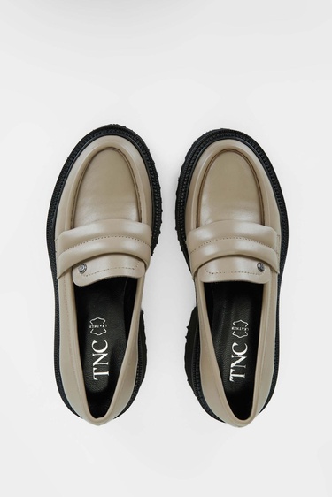  Tamer Tanca Kadın Hakiki Deri Vizon Loafer Ayakkabı