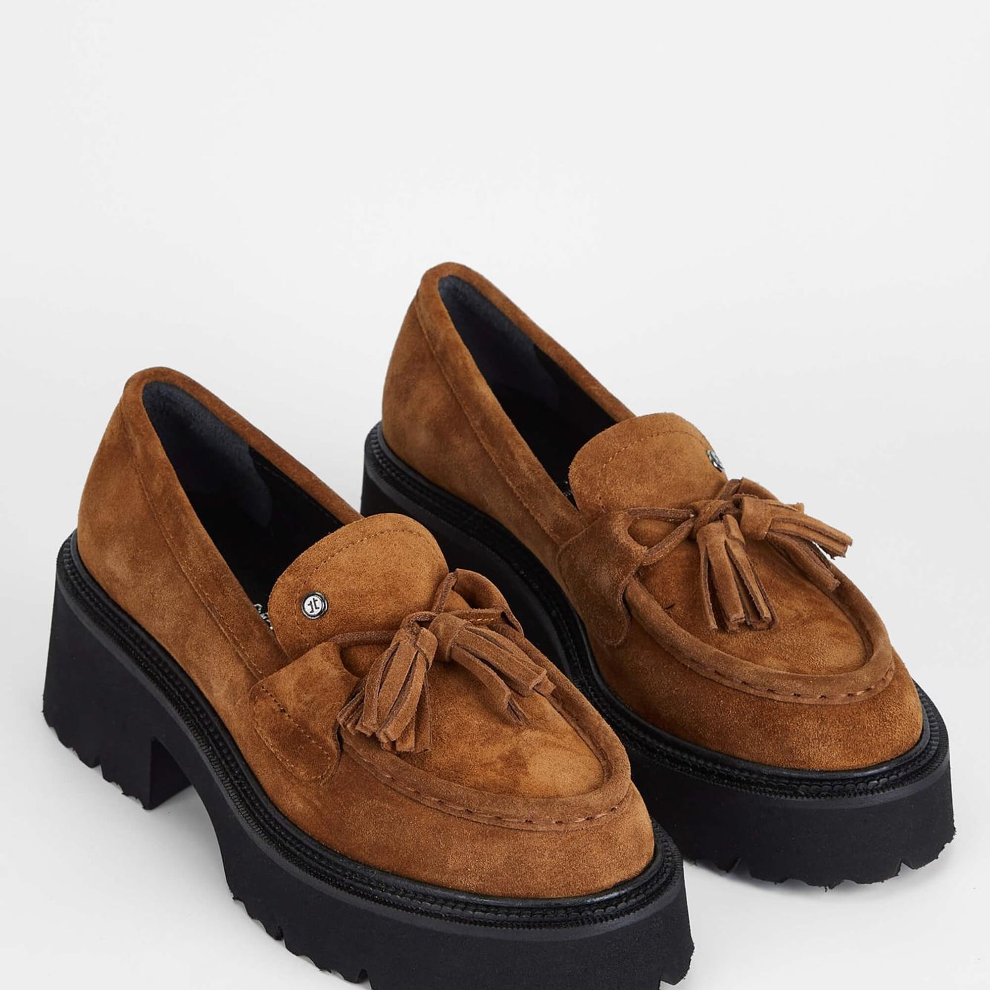 Tamer Tanca Kadın Hakiki Deri Taba Süet Loafer Ayakkabı