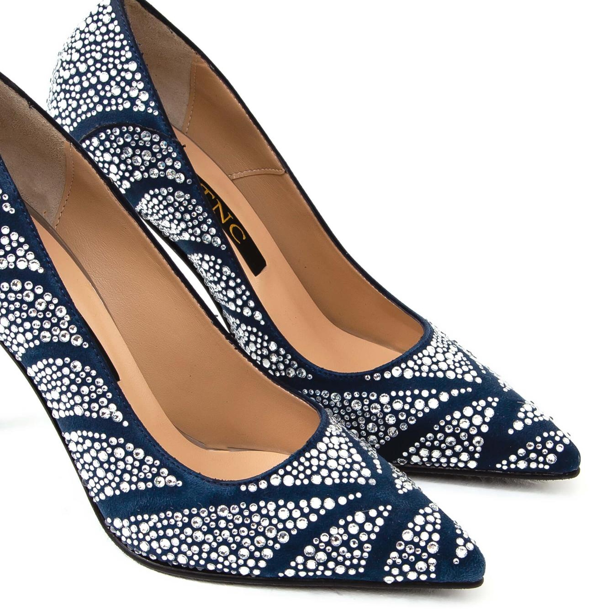 Tamer Tanca Kadın Hakiki Deri Lacivert Abiye Ayakkabı