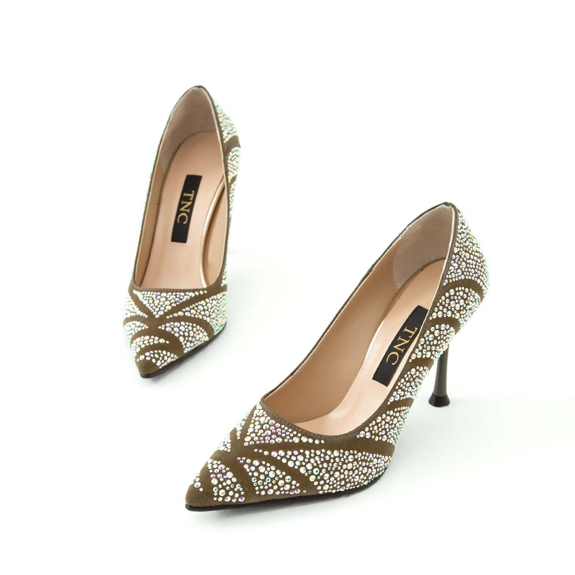 Tamer Tanca Kadın Hakiki Deri Yeşil Abiye Ayakkabı