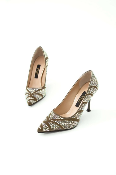  Tamer Tanca Kadın Hakiki Deri Yeşil Abiye Ayakkabı