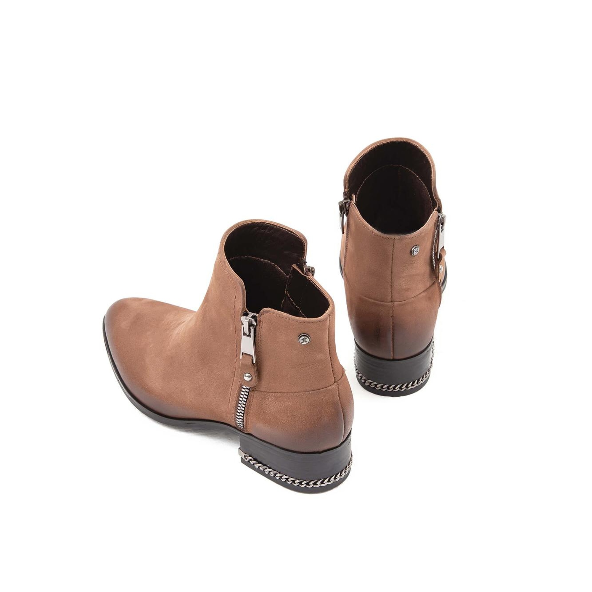 Tamer Tanca Kadın Hakiki Deri Bej Klasik Bot