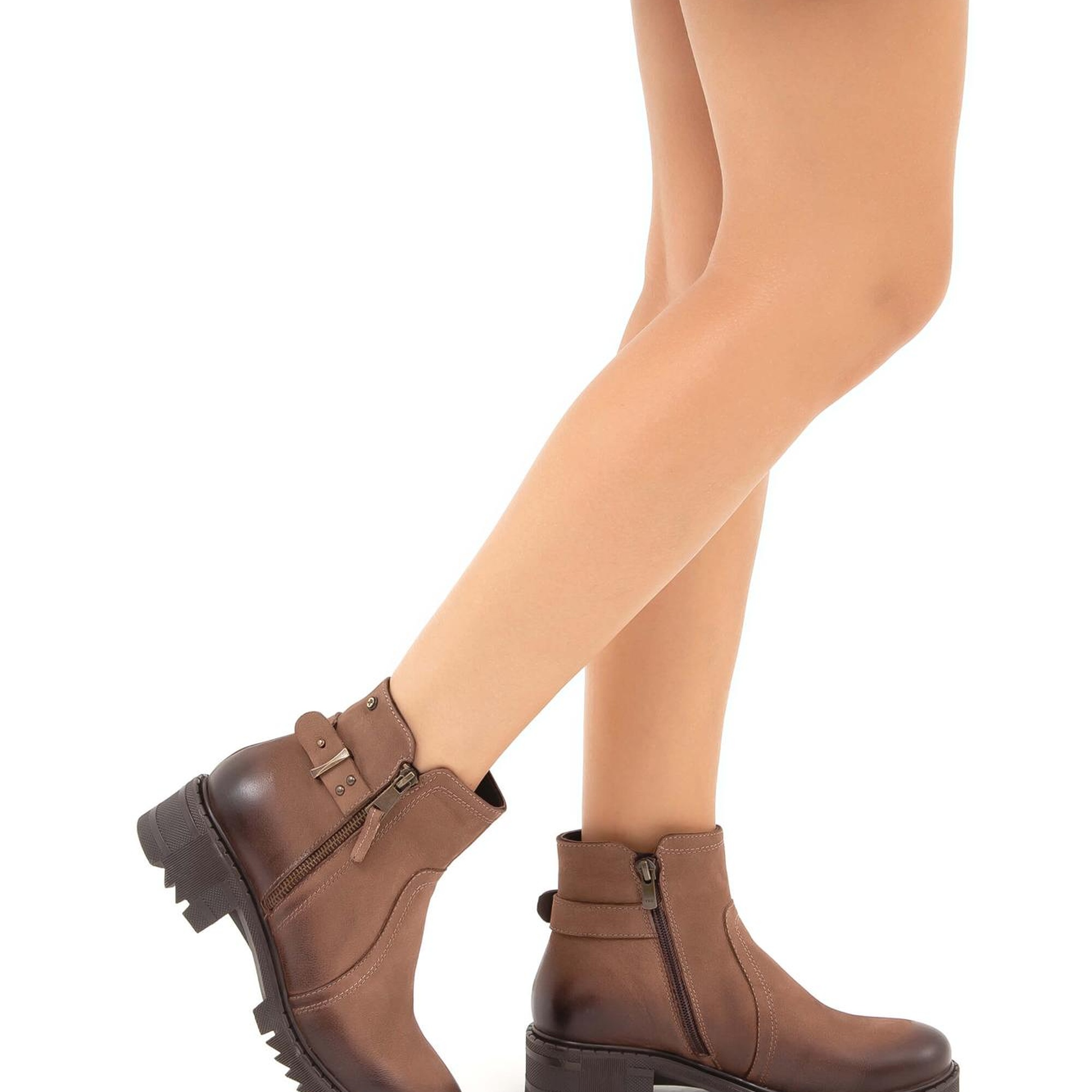 Tamer Tanca Kadın Hakiki Deri Bej Günlük Bot