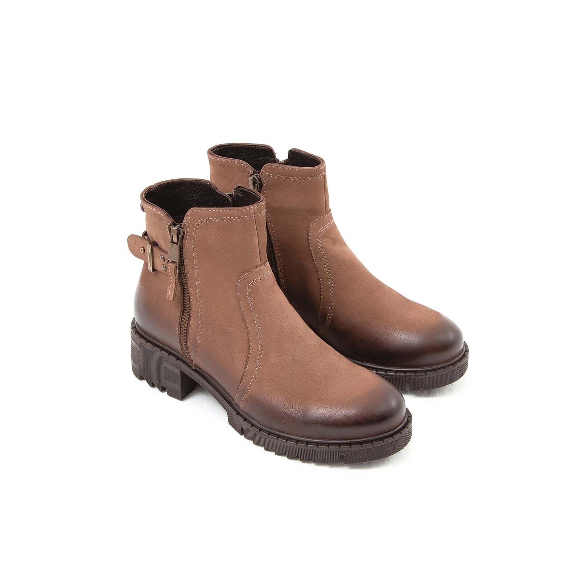 Tamer Tanca Kadın Hakiki Deri Bej Günlük Bot