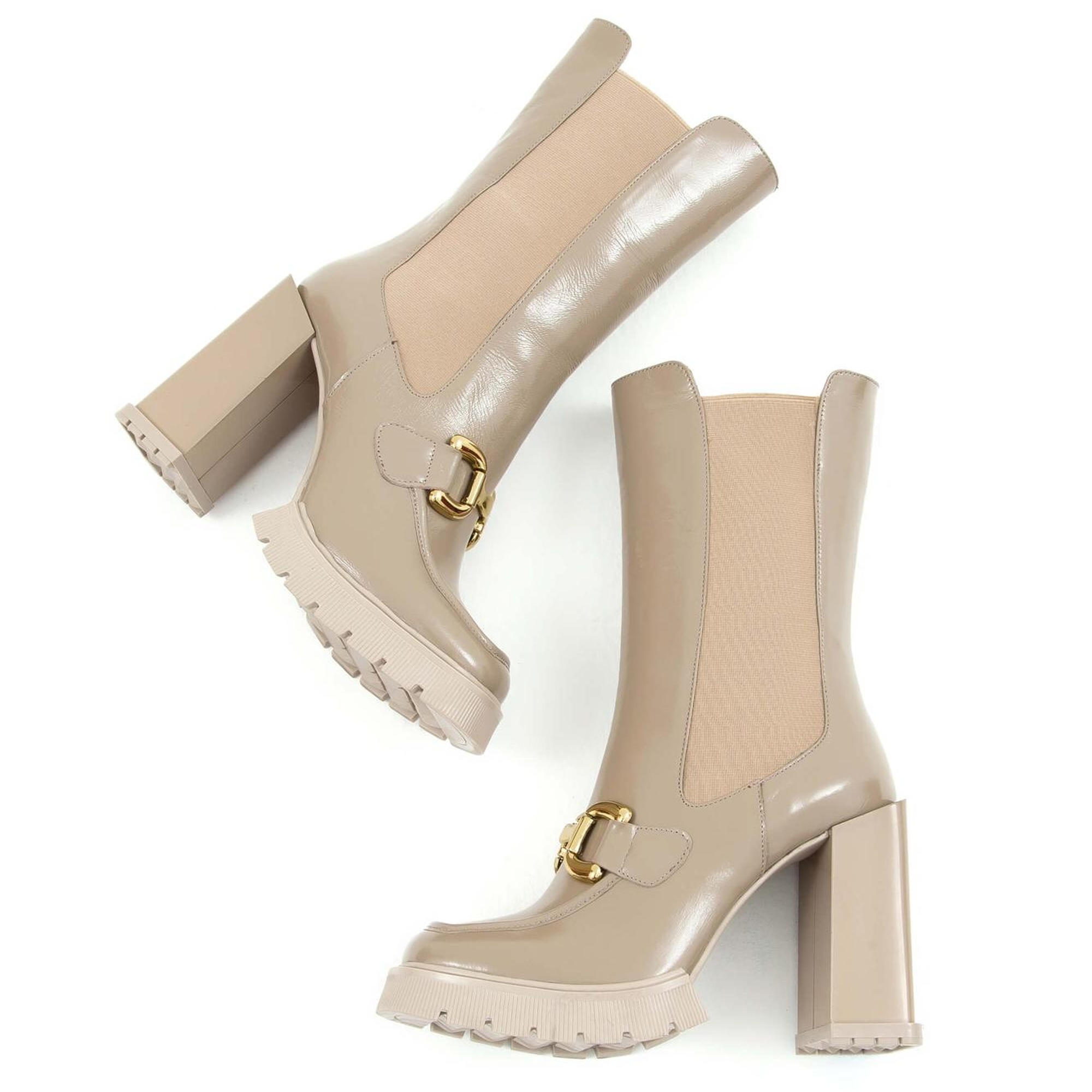 Tamer Tanca Kadın Hakiki Deri Bej Casual Bot