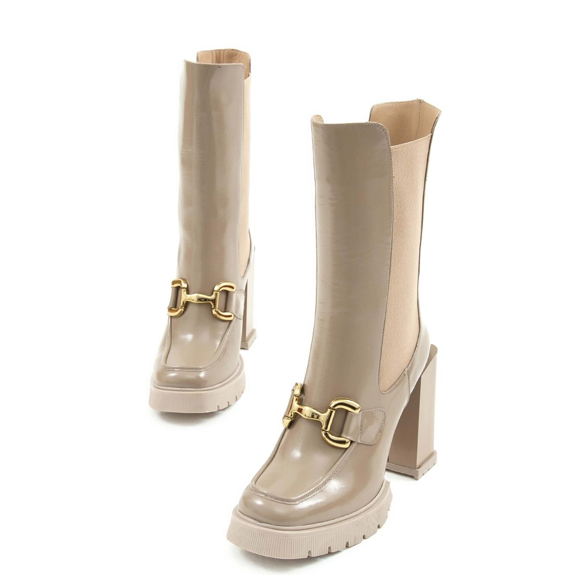 Tamer Tanca Kadın Hakiki Deri Bej Casual Bot