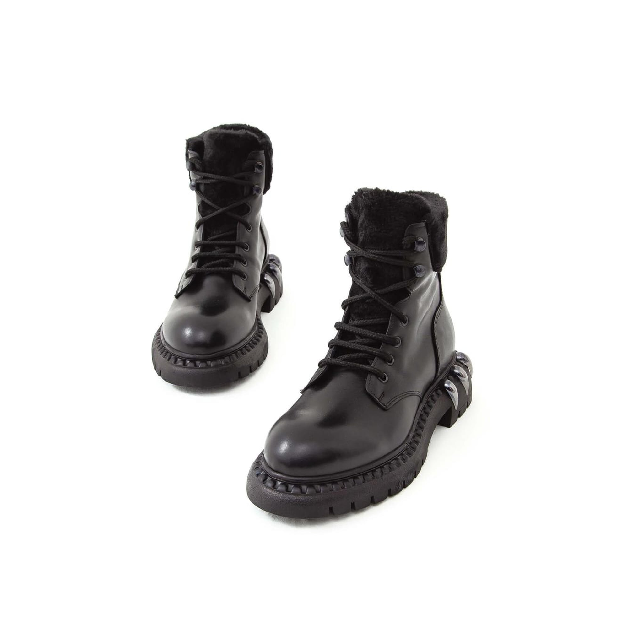 Tamer Tanca Kadın Hakiki Deri Siyah Bot