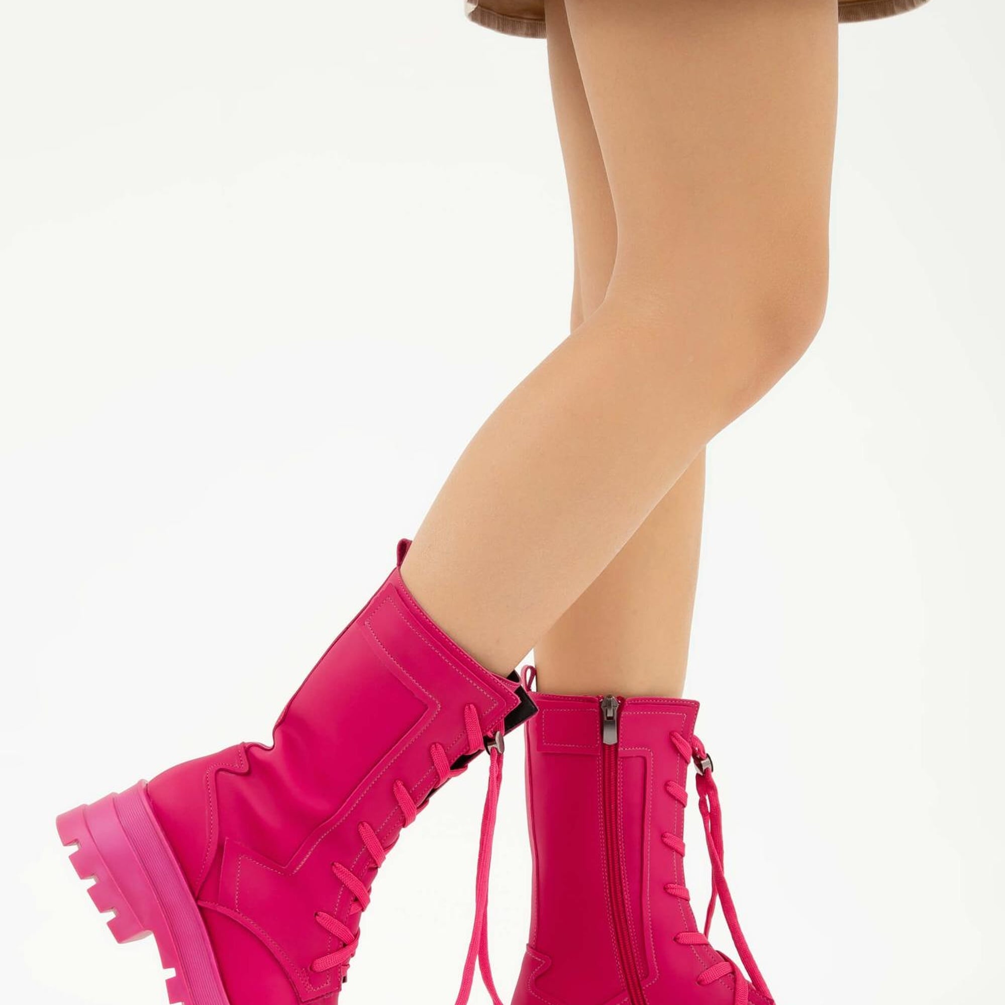 Tamer Tanca Kadın Hakiki Deri Pembe POSTAL Bot