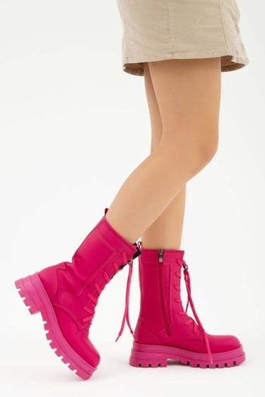  Tamer Tanca Kadın Hakiki Deri Pembe POSTAL Bot