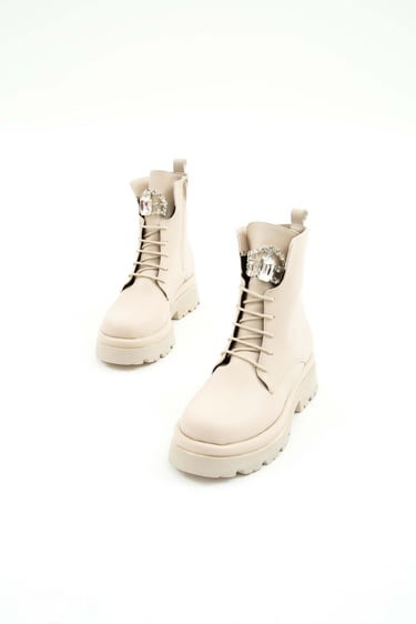  Tamer Tanca Kadın Vegan Bej Casual Bot