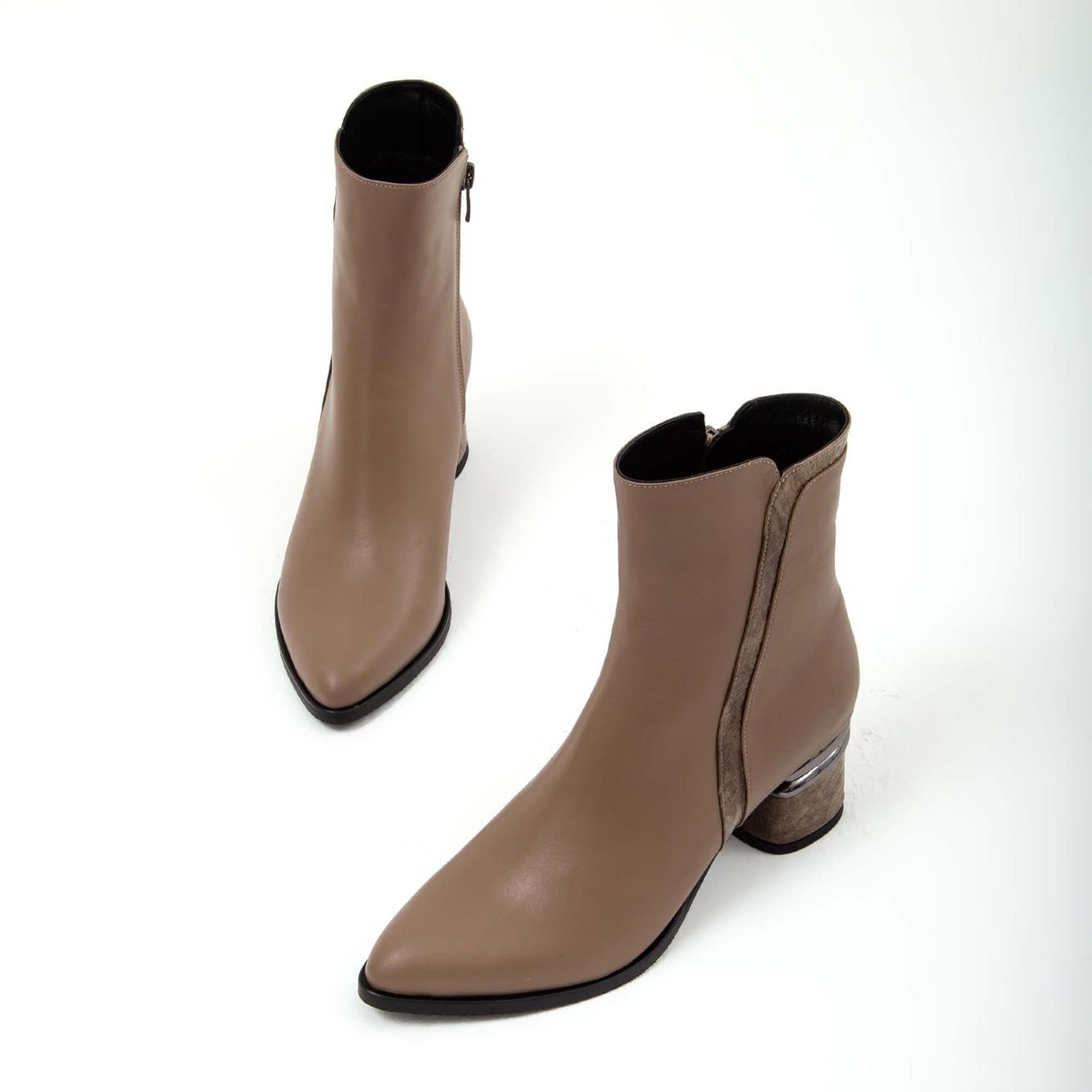 Tamer Tanca Kadın Hakiki Deri Vizon Klasik Bot