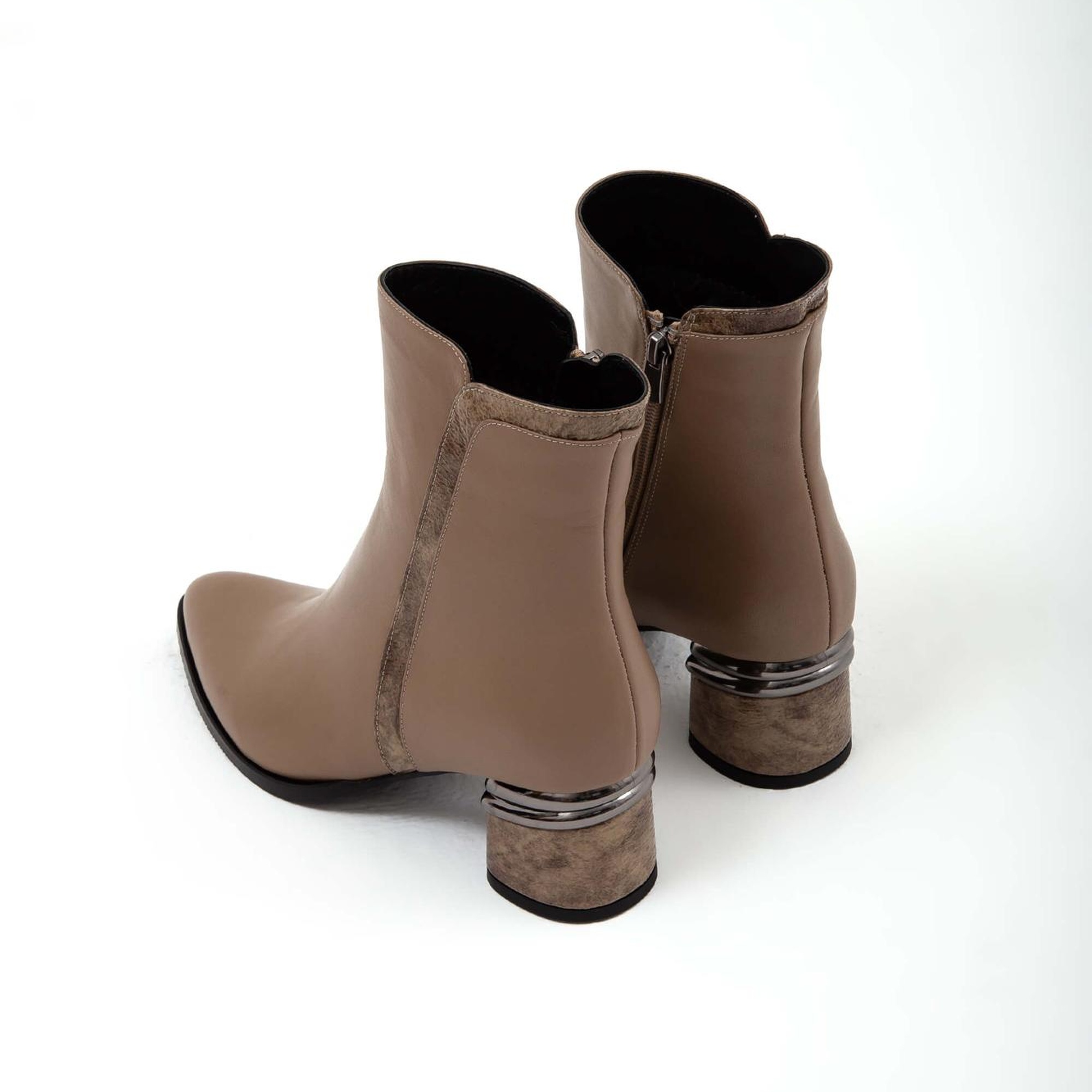 Tamer Tanca Kadın Hakiki Deri Vizon Klasik Bot