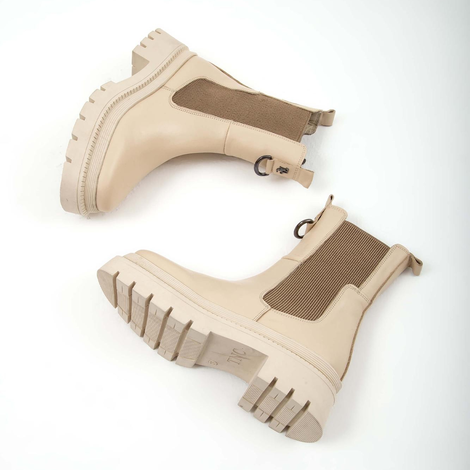 Tamer Tanca Kadın Hakiki Deri Bej Günlük Bot