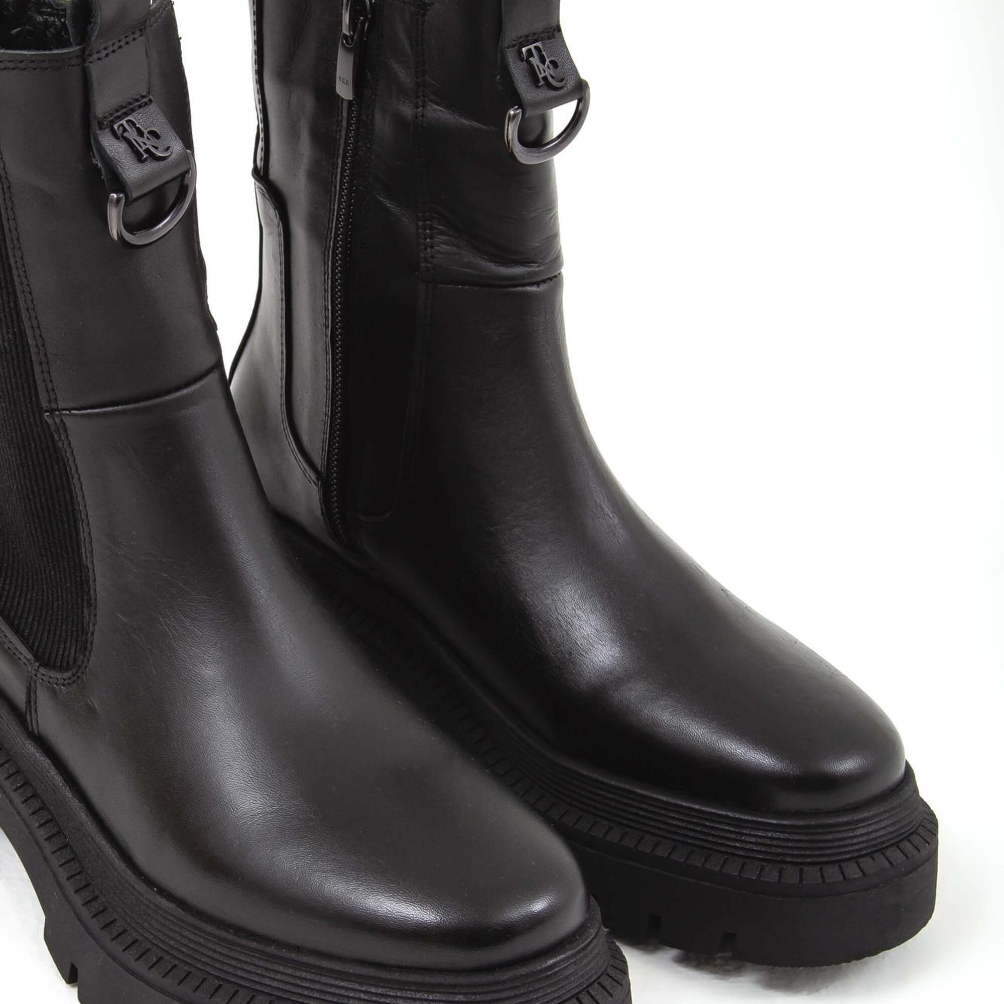 Tamer Tanca Kadın Hakiki Deri Siyah Günlük Bot