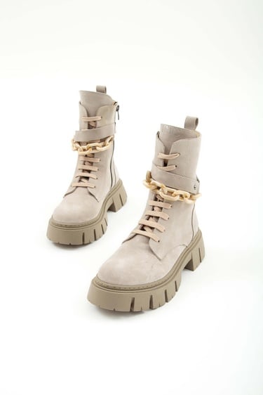  Tamer Tanca Kadın Hakiki Deri Kum Casual Bot