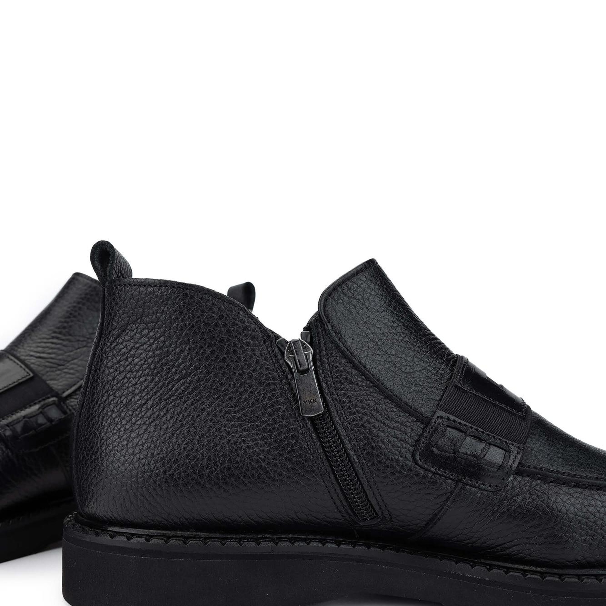 Tamer Tanca Erkek Hakiki Deri Siyah Klasik Bot