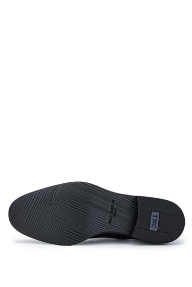  Tamer Tanca Erkek Hakiki Deri Siyah Klasik Bot