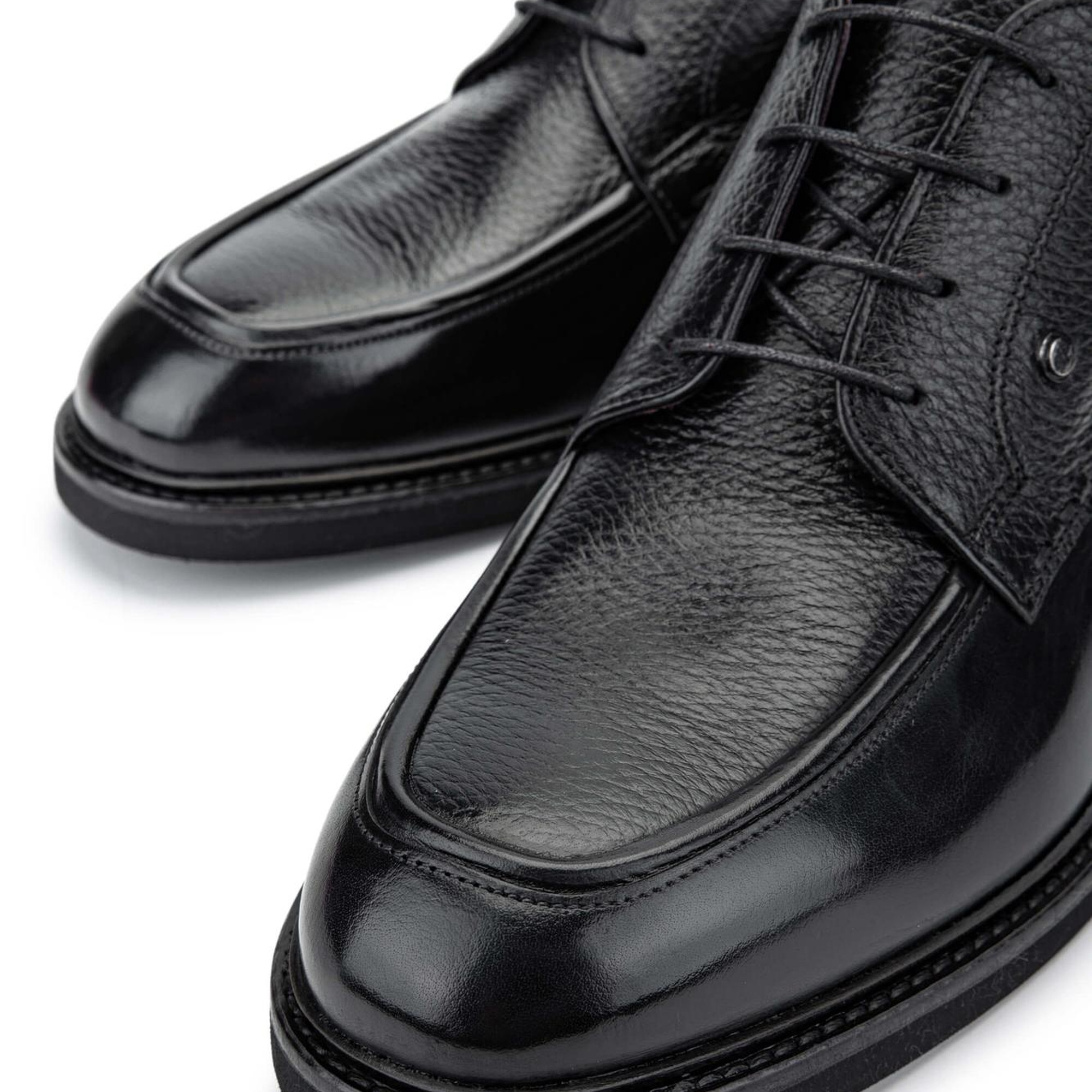 Tamer Tanca Erkek Hakiki Deri Siyah Klasik Bot