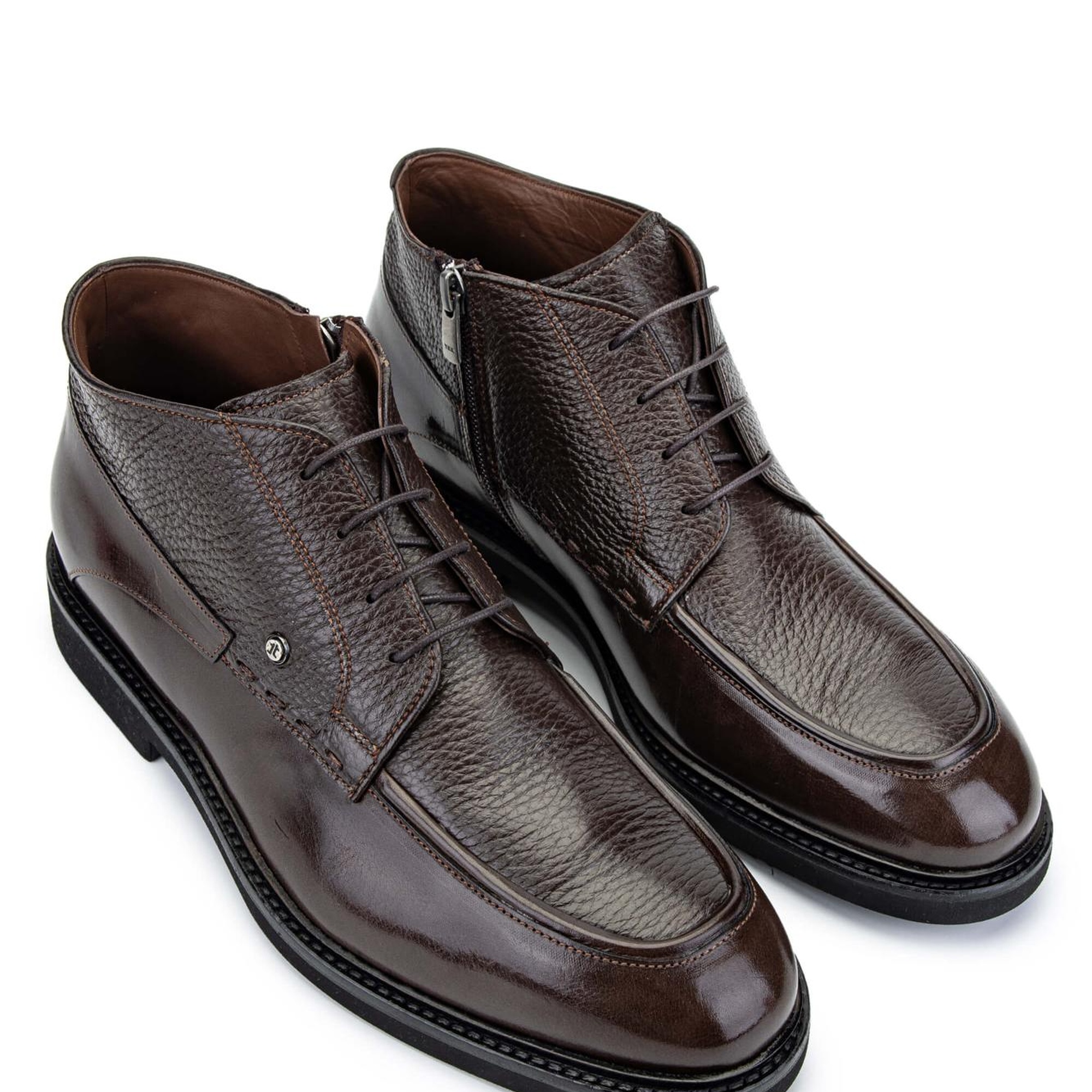 Tamer Tanca Erkek Hakiki Deri Kahverengi Klasik Bot