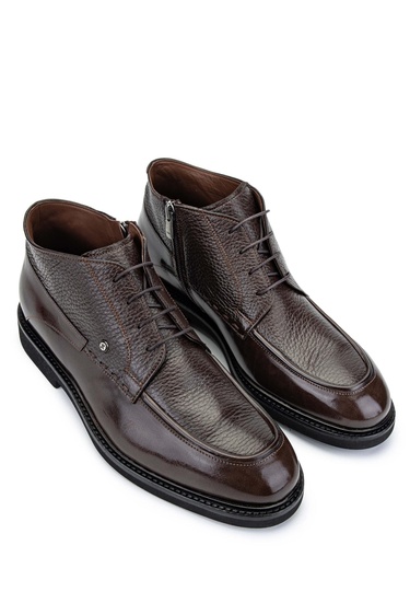  Tamer Tanca Erkek Hakiki Deri Kahverengi Klasik Bot