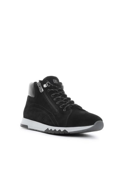  Tamer Tanca Erkek Hakiki Deri Siyah Süet Bot