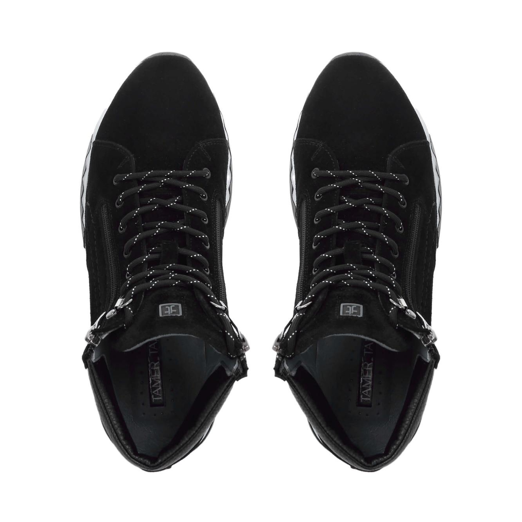 Tamer Tanca Erkek Hakiki Deri Siyah Süet Bot