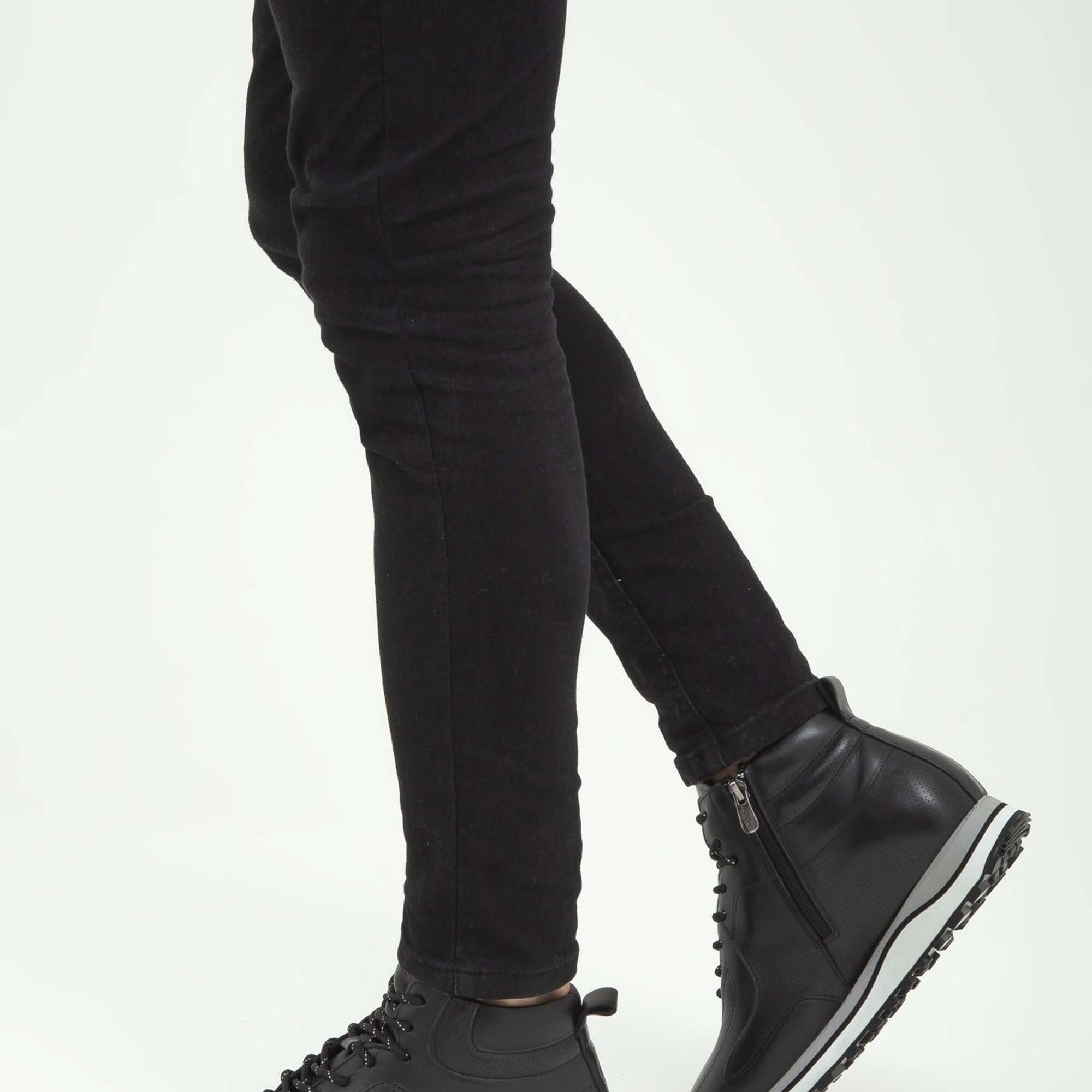 Tamer Tanca Erkek Hakiki Deri Siyah Casual Bot