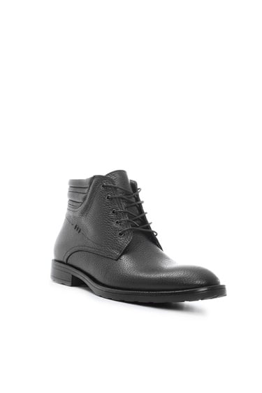  Tamer Tanca Erkek Hakiki Deri Siyah Floter Klasik Bot