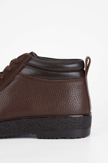  Tamer Tanca Erkek Hakiki Deri Kahverengi Casual Bot
