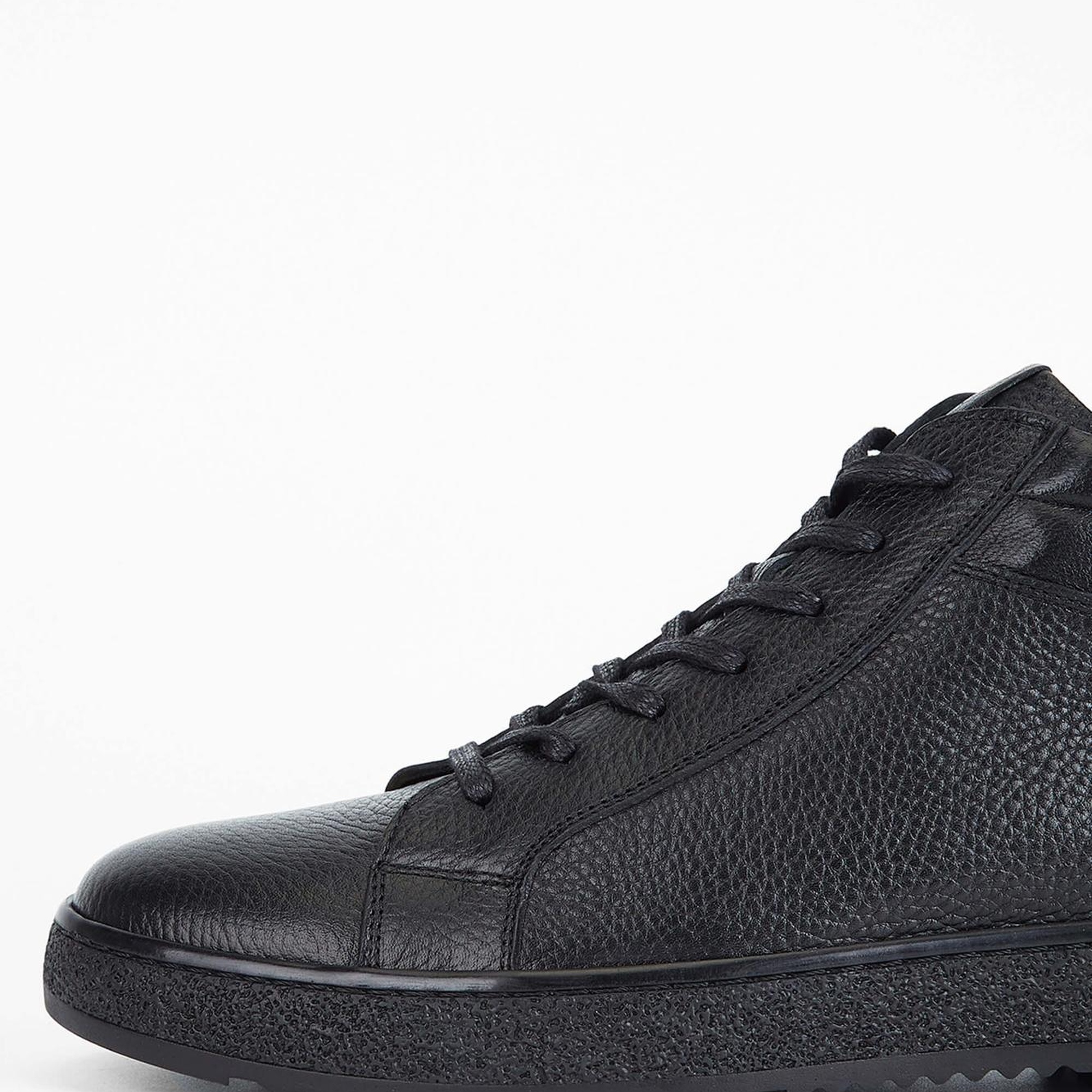 Tamer Tanca Erkek Hakiki Deri Siyah Casual Bot