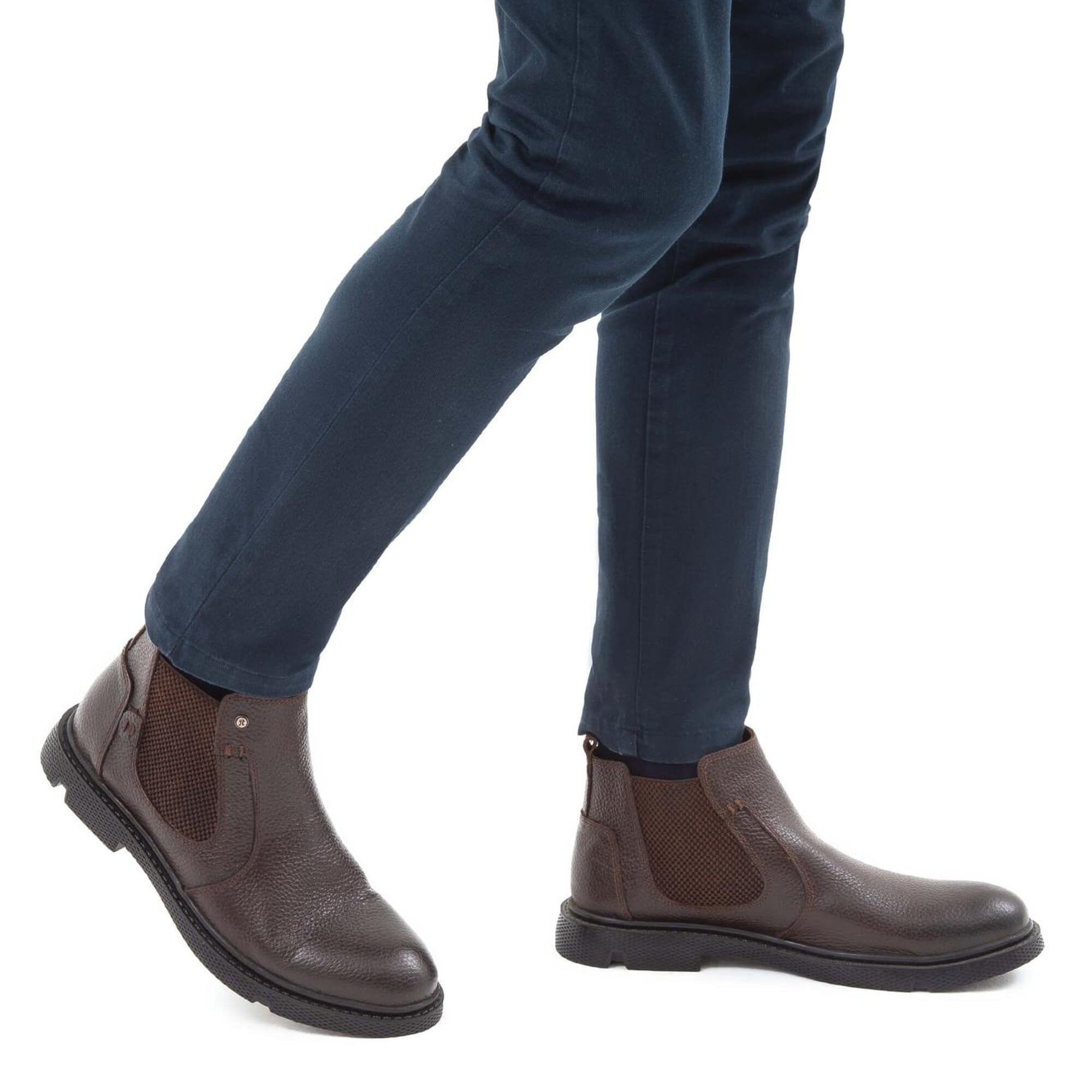 Tamer Tanca Erkek Hakiki Deri Kahverengi Klasik Bot