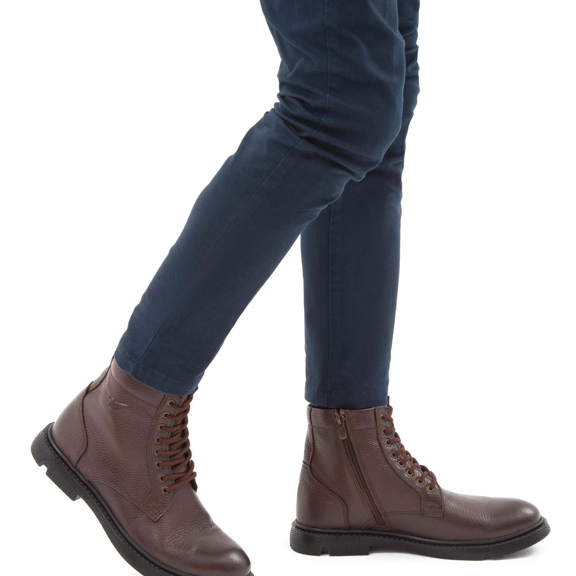 Tamer Tanca Erkek Hakiki Deri Kahverengi Klasik Bot