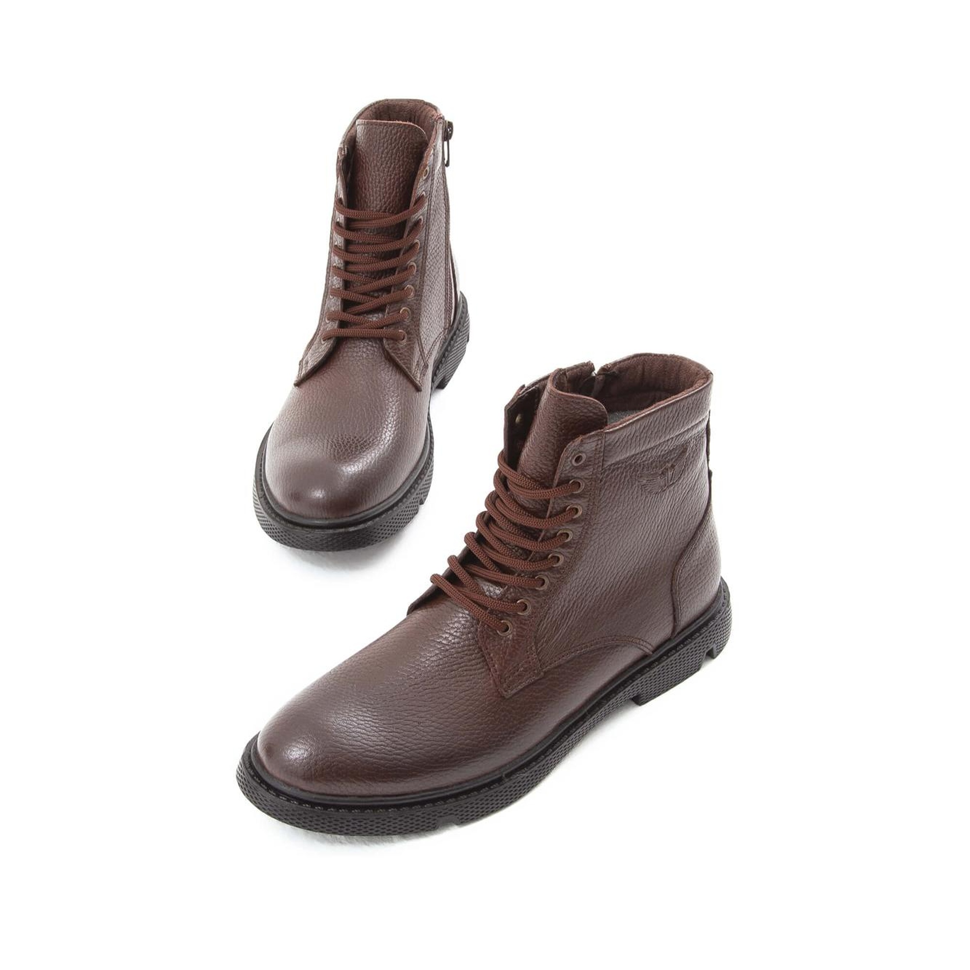 Tamer Tanca Erkek Hakiki Deri Kahverengi Klasik Bot